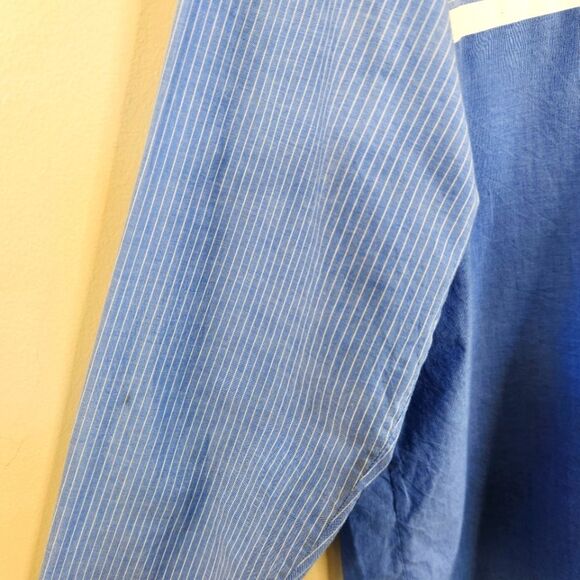 Scotch & Soda Rise & Ride Long Sleeve Striped Colorblock Button Down Large - Picture 7 of 8